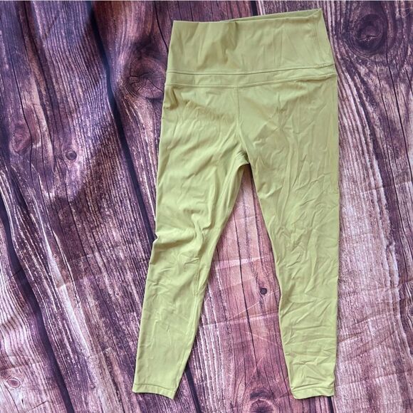 Women’s Crz Yoga Green/Yellow Leggjng Size S - Picture 2 of 7